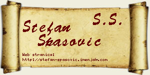 Stefan Spasović vizit kartica